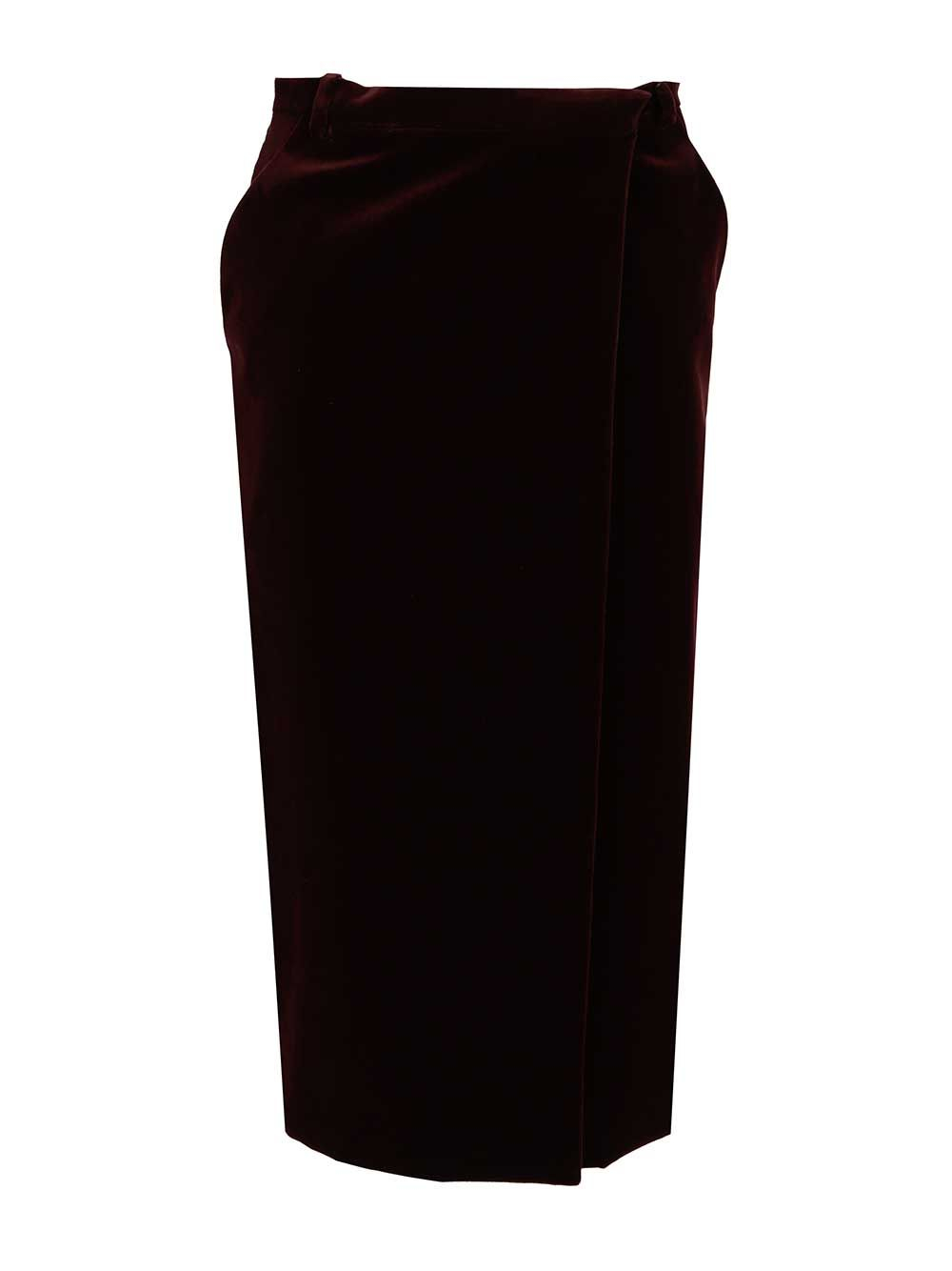 [Saint Laurent] Midi skirt FW25 826769Y615W6500