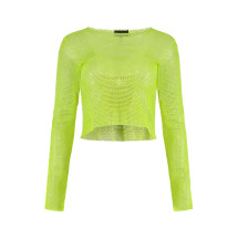[Santa Brands] T-shirts Long Sleeve FW23 DIAMONDTOP_NEONLIME