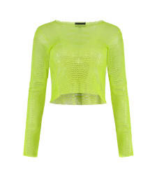 [Santa Brands] T-shirts Long Sleeve FW23 DIAMONDTOP_NEONLIME
