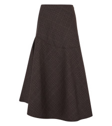 [Our Legacy] Long skirt FW25 W4254WB_BROWNDUNMORECHECK