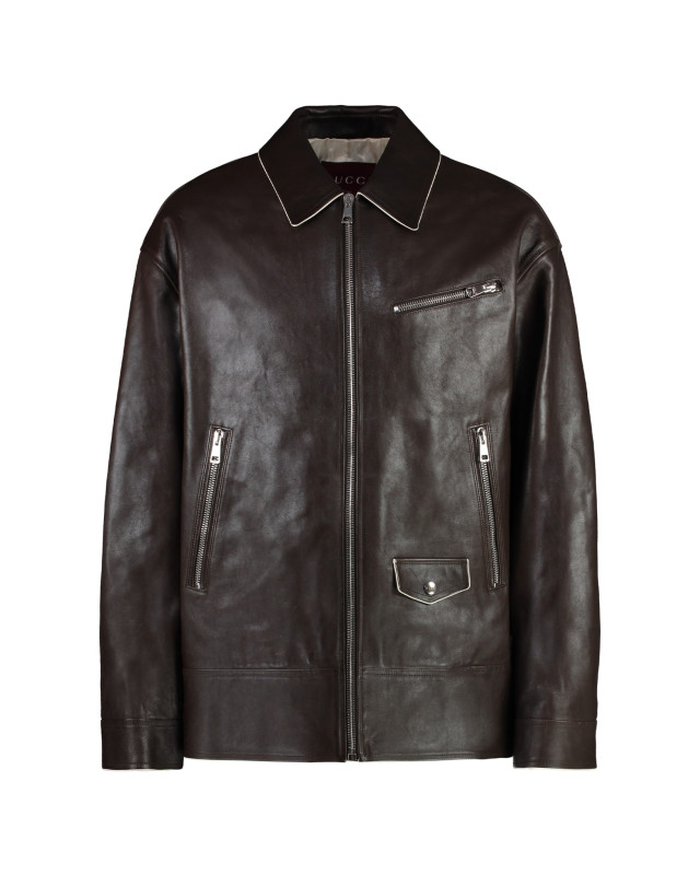 [Gucci] Leather Jacket FW24 801756XNA12_2433