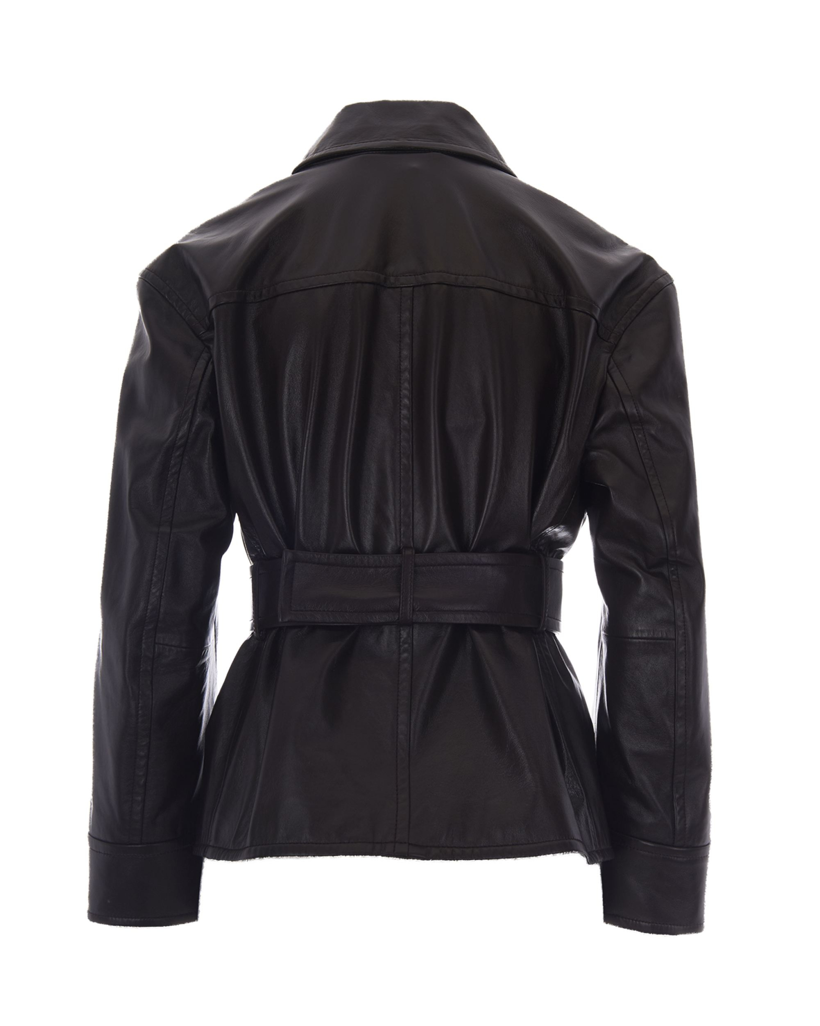 [MAX MARA STUDIO] Leather Jacket FW26 2626446011600MSTGIUSTO003
