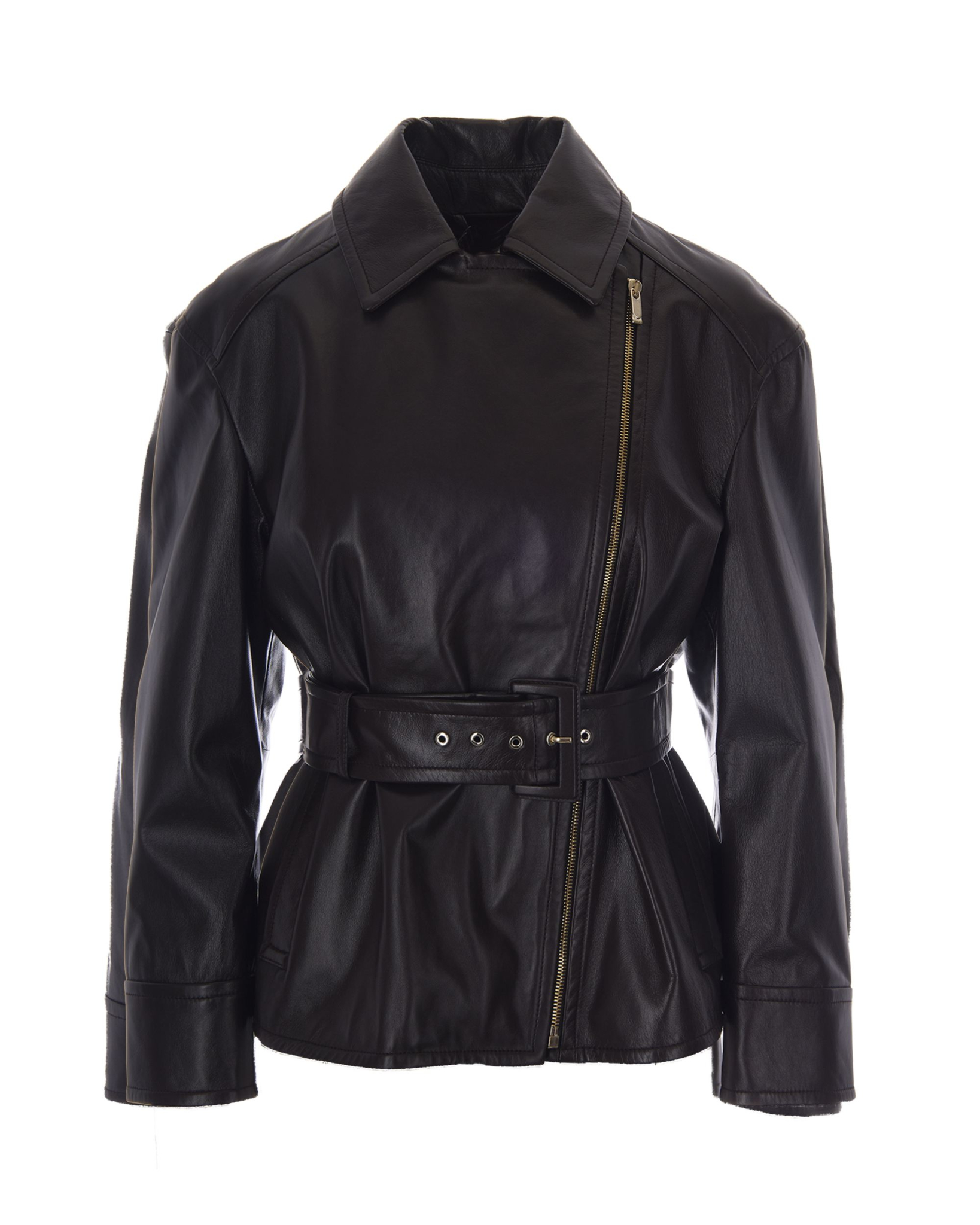 [MAX MARA STUDIO] Leather Jacket FW26 2626446011600MSTGIUSTO003