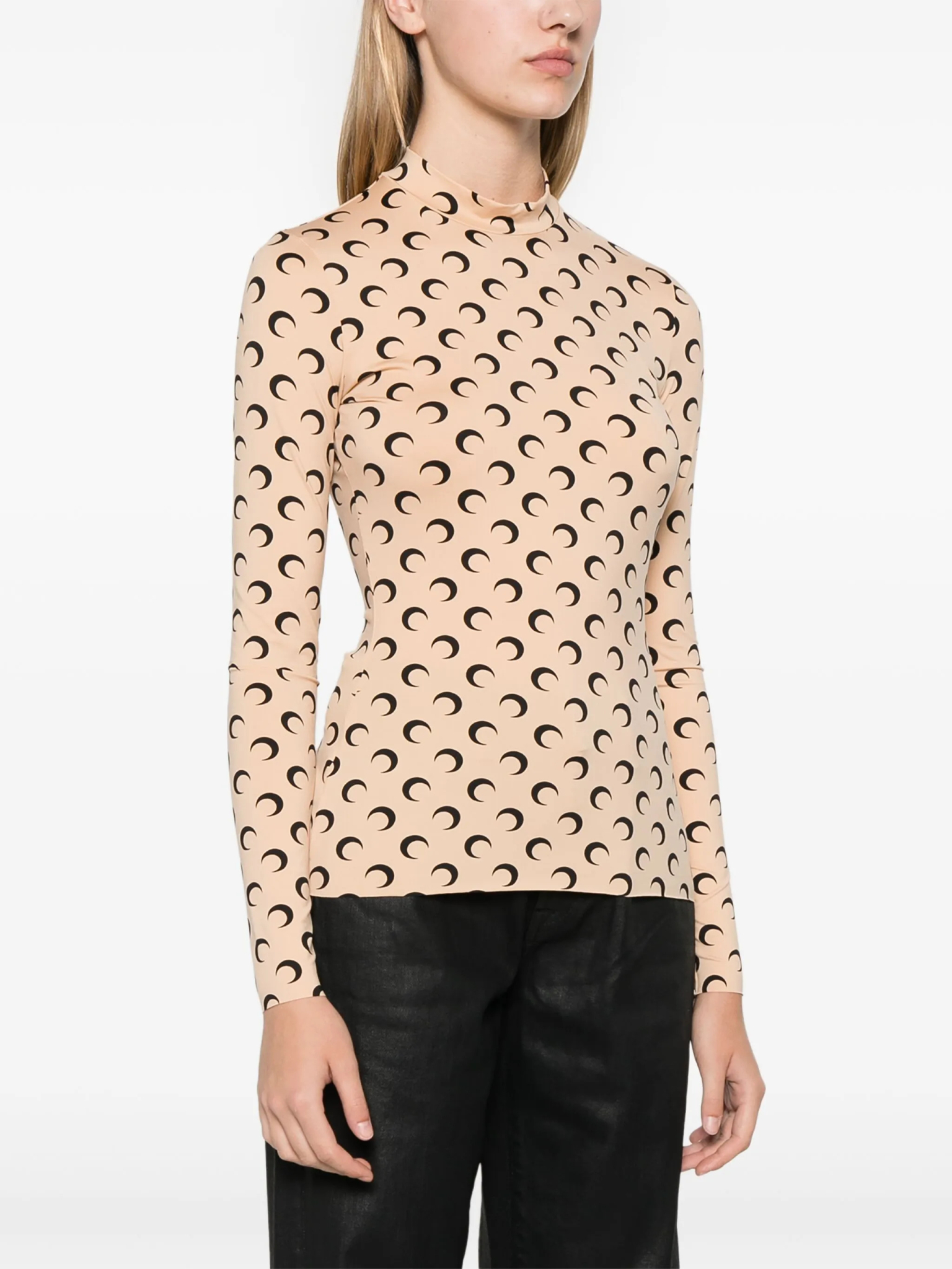 [MARINE SERRE] T-shirts Long Sleeve SS26 WTS005ACJER0001TA10