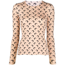 [MARINE SERRE] T-shirts Long Sleeve SS26 WTS006ACJER0001TA10