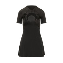 [MARINE SERRE] Short sleeve dress SS26 WDR443ACJER0100 BK99