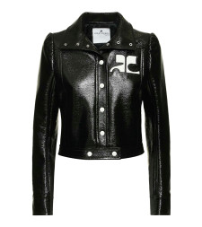 [Courreges] Leather Jacket FW26 PERCBL005VY00149999 BLACK