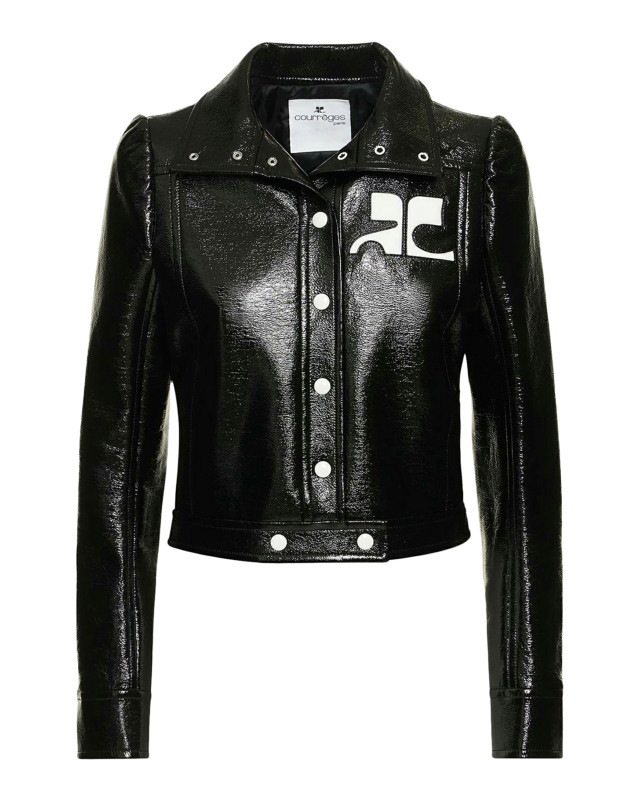 [Courreges] Leather Jacket FW26 PERCBL005VY00149999 BLACK