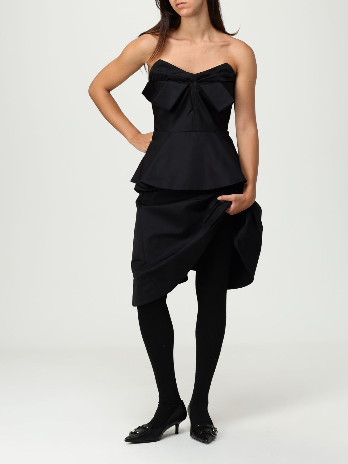 [McQueen] Midi skirt FW25 832556QEAGH 1000