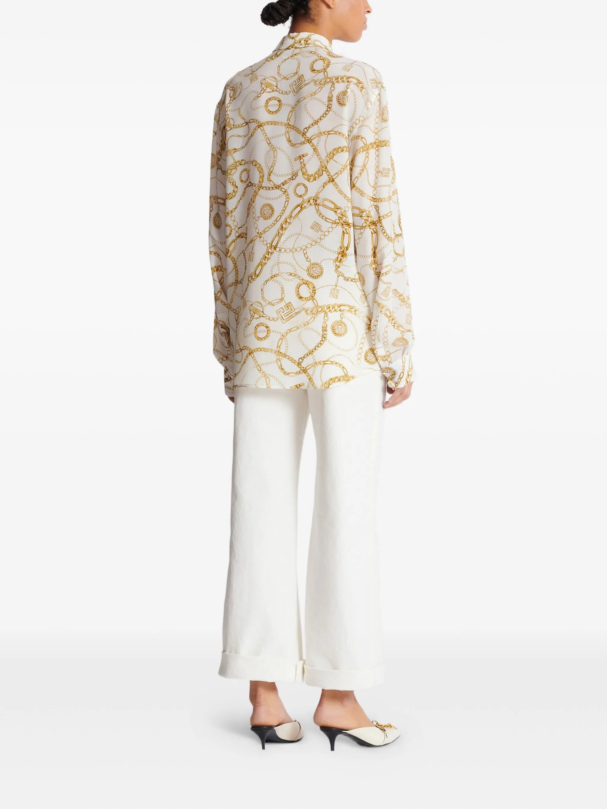 [BALMAIN PARIS] Shirts Long Sleeve FW25 FF1HS435 SF00
