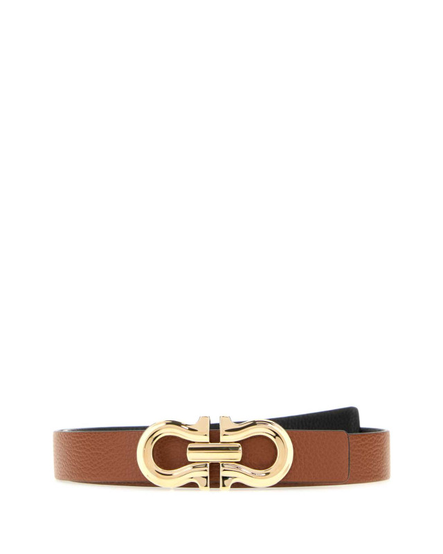 [Salvatore Ferragamo] Belt FW26 230329775597 NEWCOGNACNERO