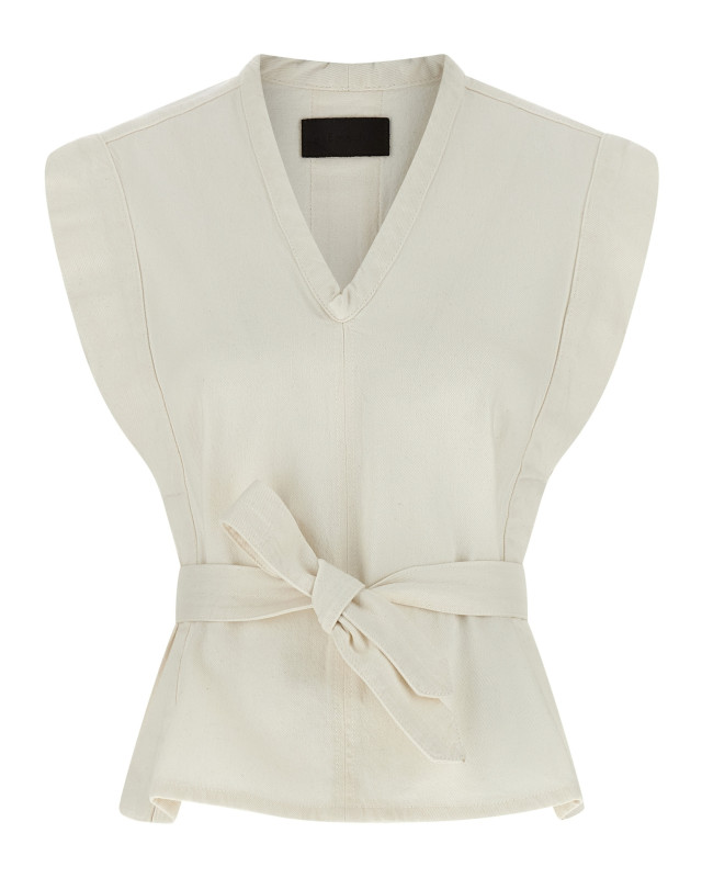 [LEMAIRE] Shirts Sleeveless SS26 OT0011LD1069WH086