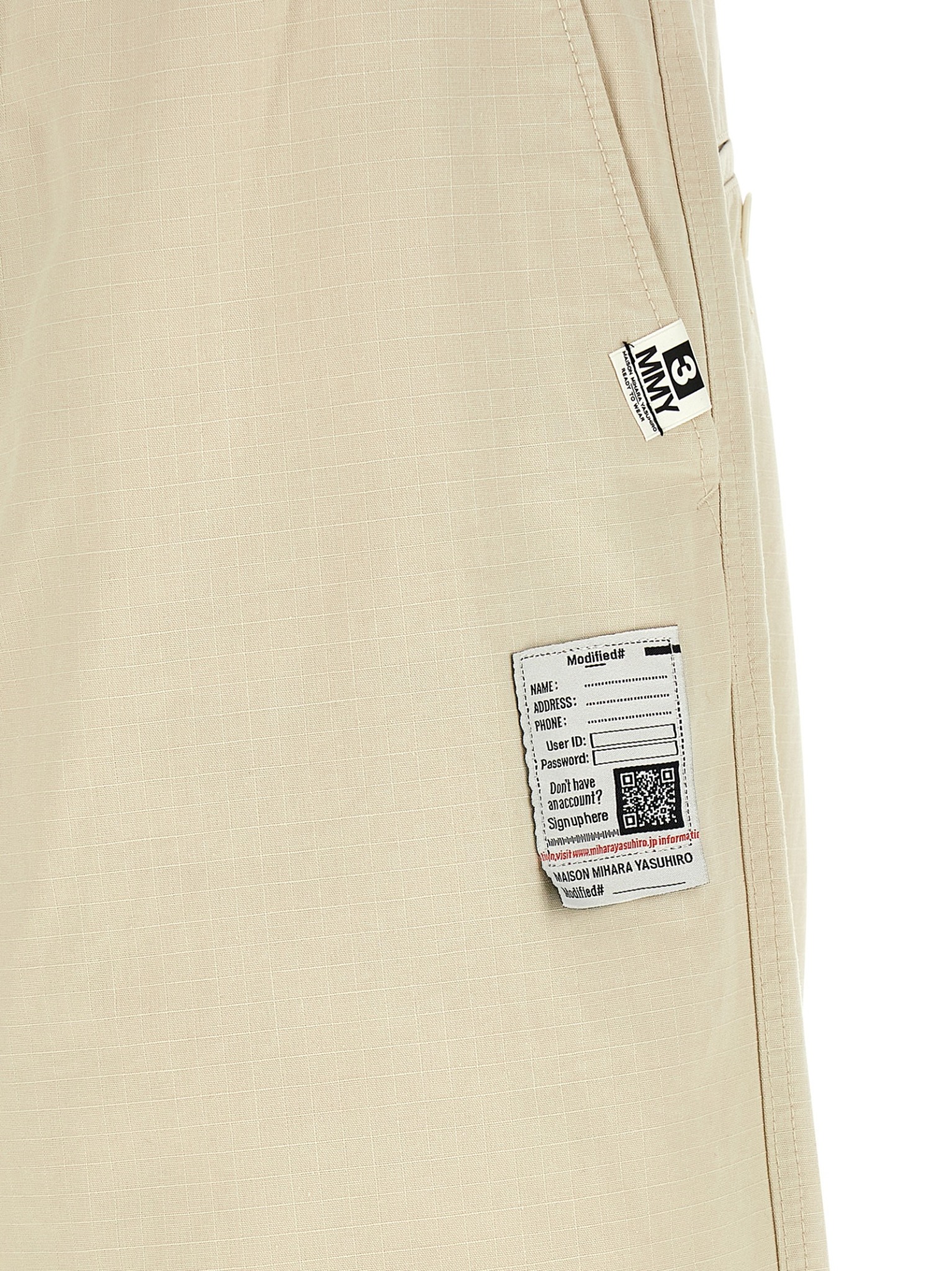 [Maison Mihara Yasuhiro] Trousers SS26 J16PT161WHITE