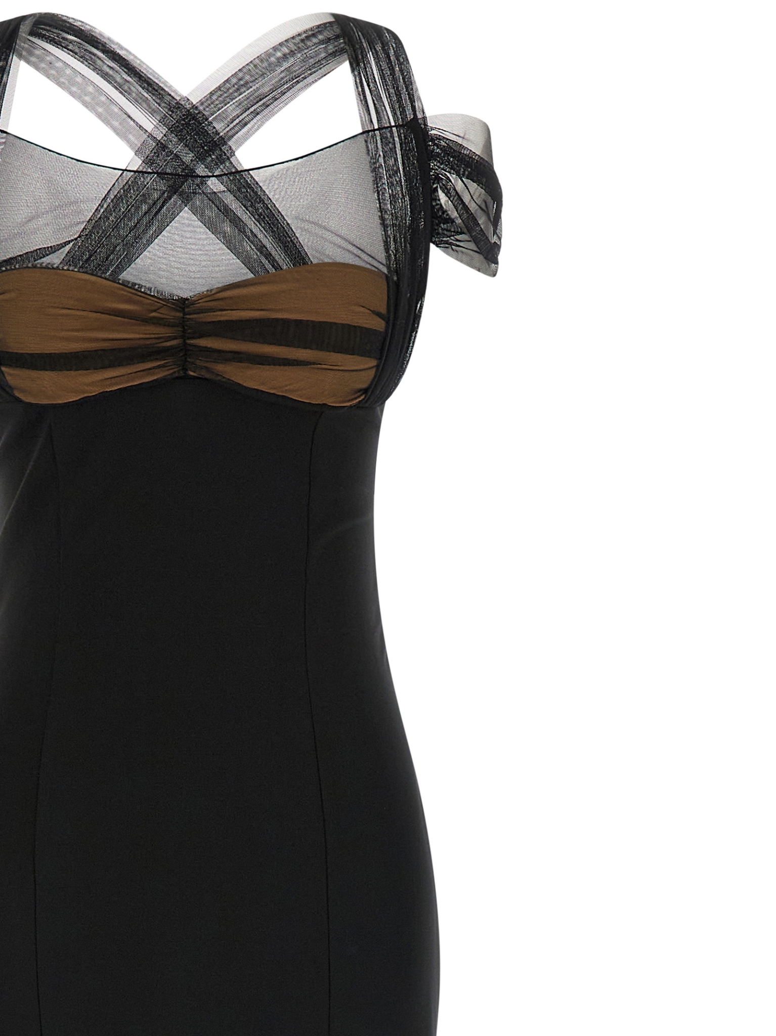 [Nensi Dojaka] Sleeveless dress SS26 NDDR3001002100BLACK