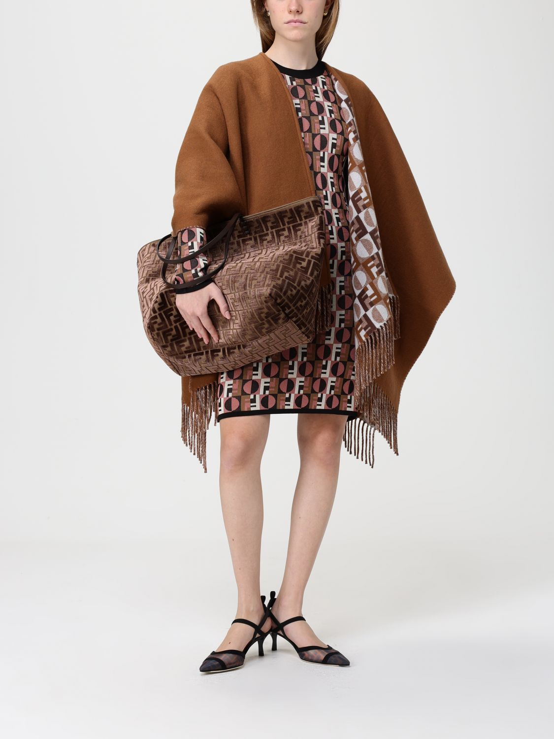[Fendi] Long sleeve dress FW25 FZDD92AYLV F1T6N