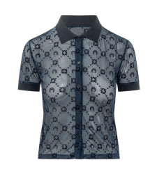 [MARINE SERRE] T-shirts Short Sleeve SS26 WSI037ACJER0005 BL90