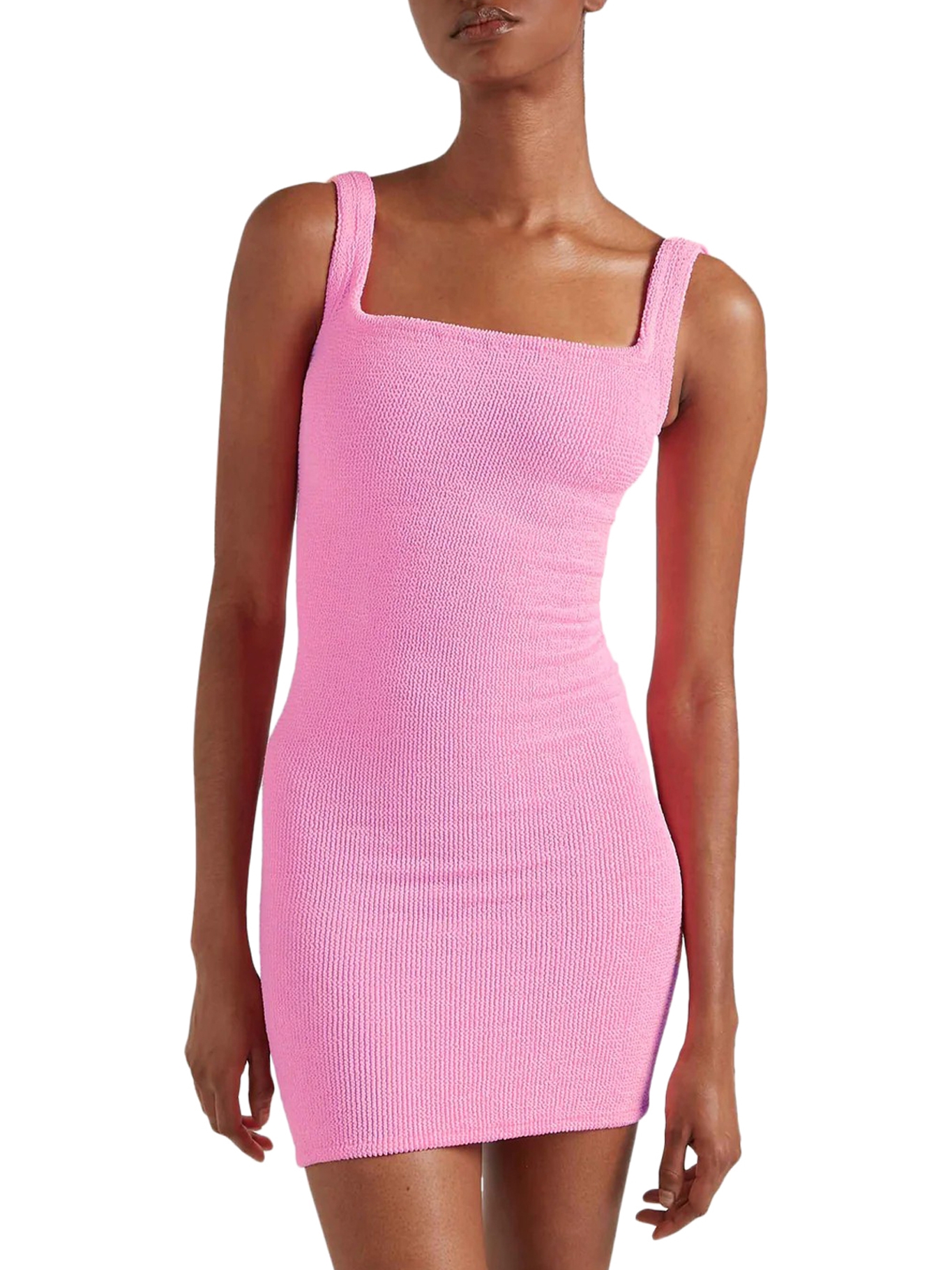 [Hunza G] Sleeveless dress FW26 DTANKCRBUBBLEGUM