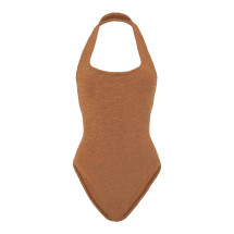 [Hunza G] Monokini FW26 SSANDYCRMETALLIC COCOA