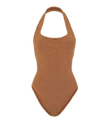 [Hunza G] Monokini FW26 SSANDYCRMETALLIC COCOA