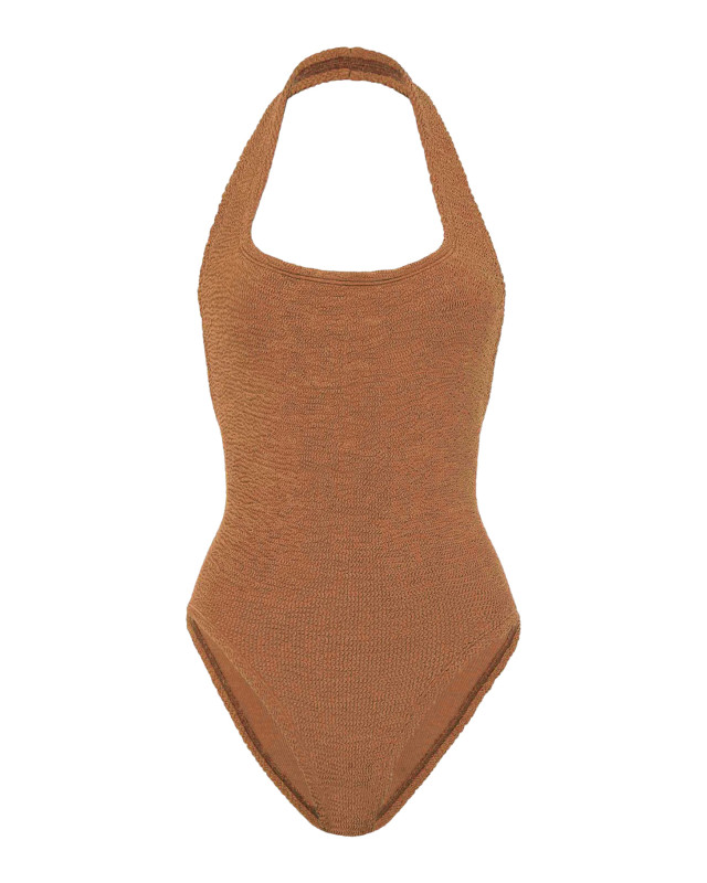 [Hunza G] Monokini FW26 SSANDYCRMETALLIC COCOA