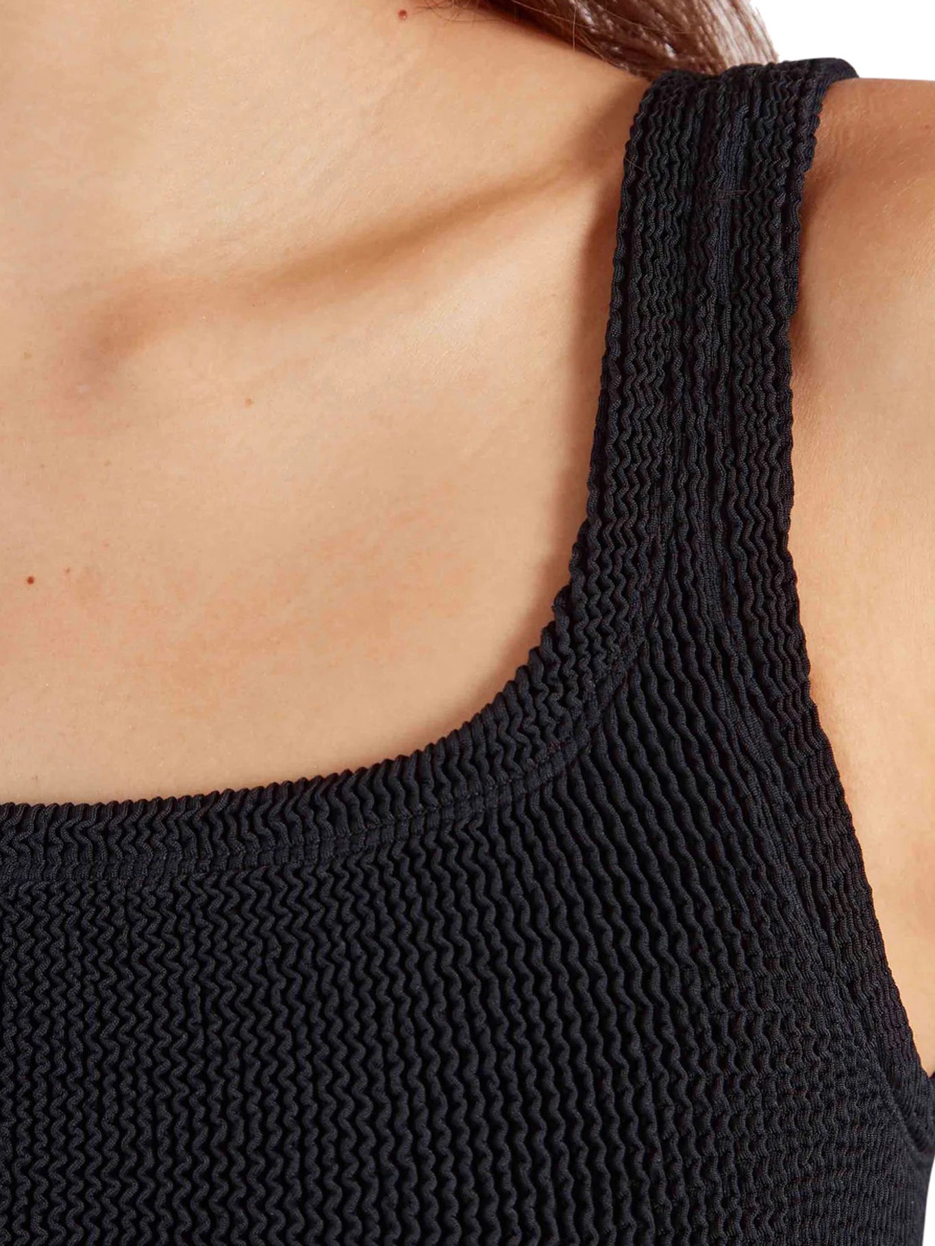 [Hunza G] Sleeveless dress FW26 DTANKCRBLACK