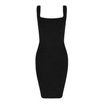 [Hunza G] Sleeveless dress FW26 DTANKCRBLACK