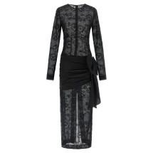 [Alessandra Rich] Long sleeve dress SS26 FABX4274P21010900