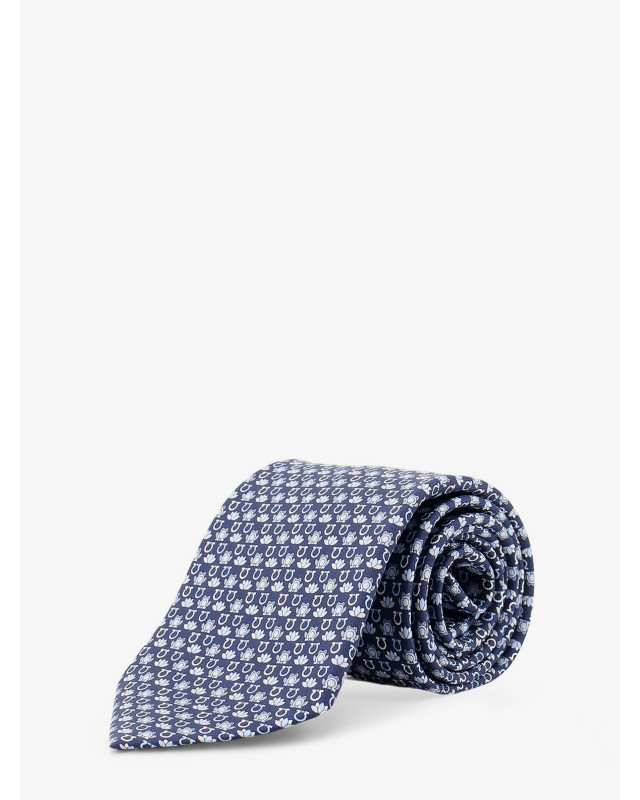[Ferragamo] Tie FW26 351459794941NAVY