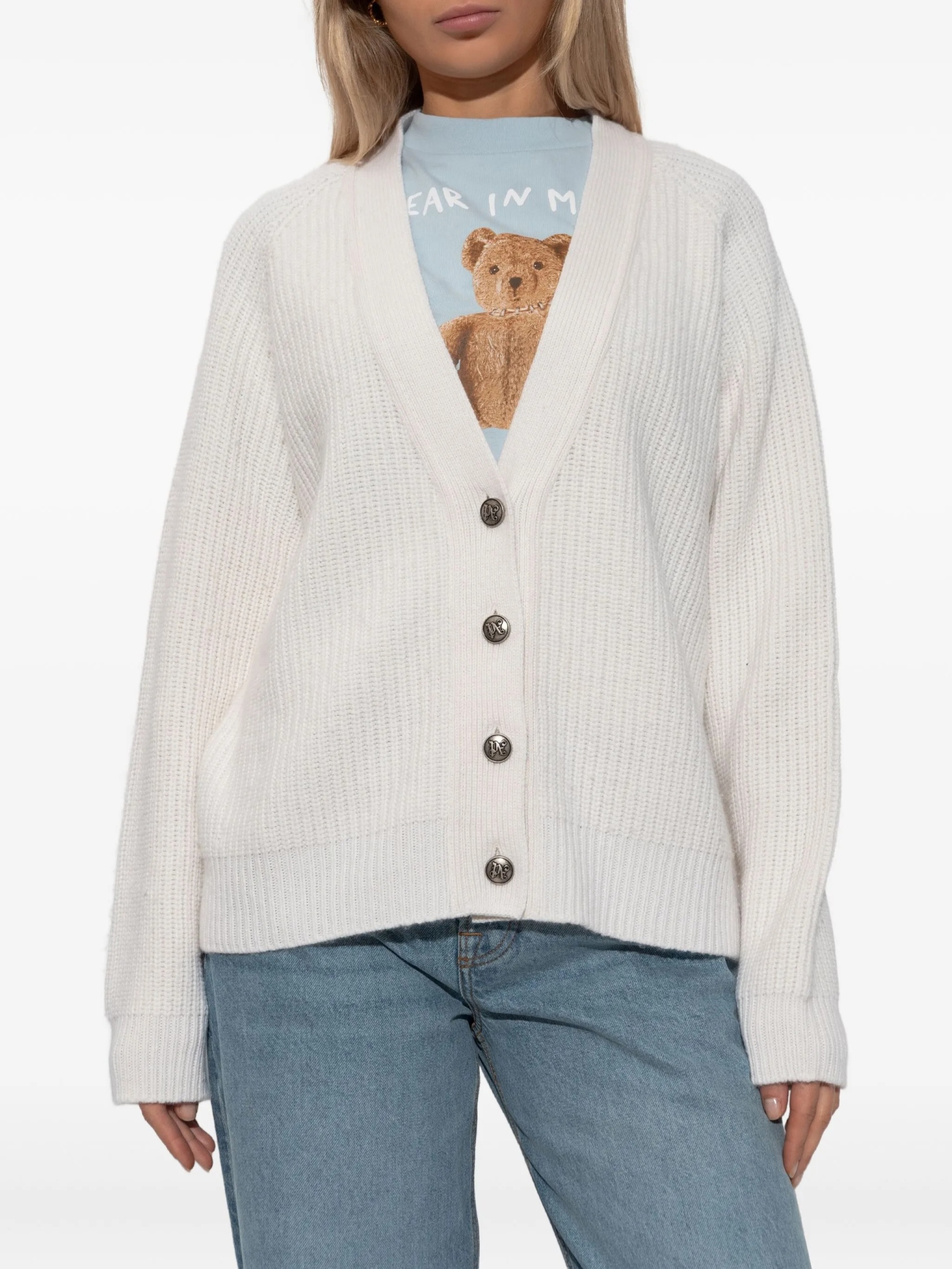 [Palm Angels] Cardigan FW25 PWHB045F25KNI001