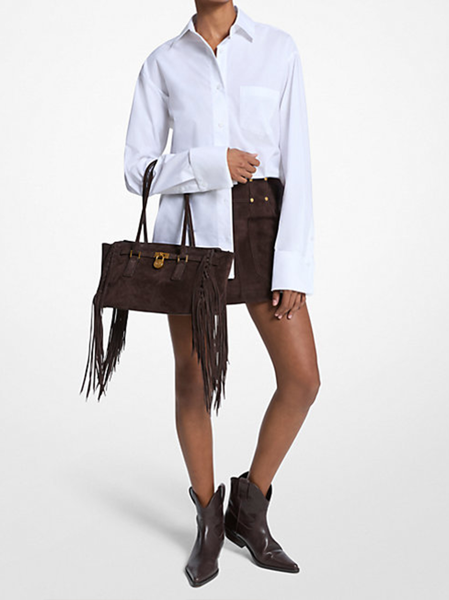 [Michael Kors] Shirts Long Sleeve FW25 MF540VMJV1