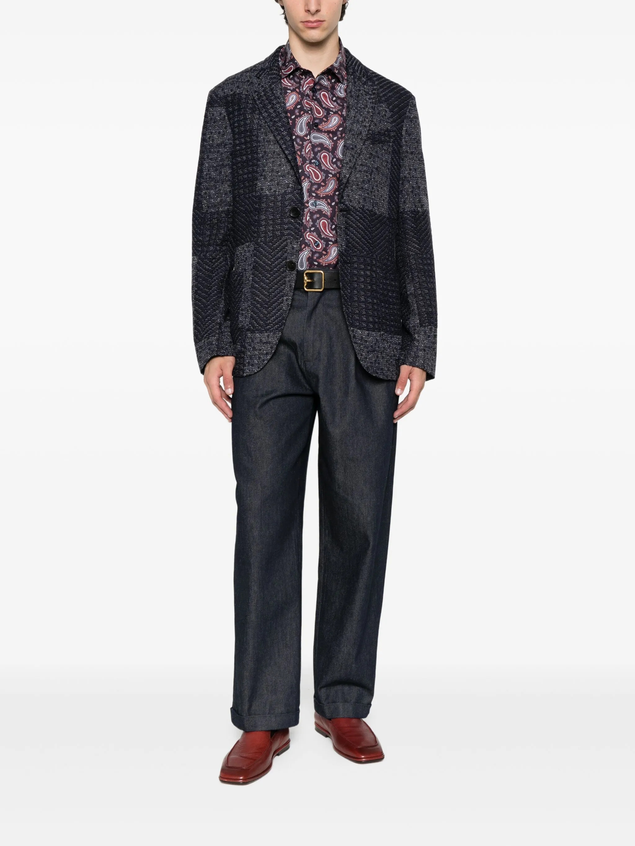[Etro] Shirts Long Sleeve FW25 MRIB0005 99SAED9
