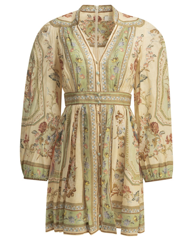 [Zimmermann] Long sleeve dress FW26 0932DSS264SATF