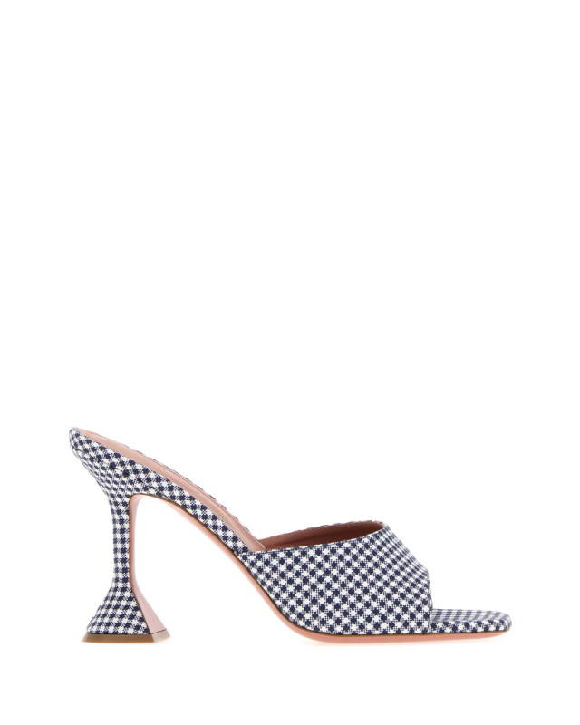 [Amina Muaddi] Sandals SS26 LUPITASLIPPER95 BLUE&WHITE