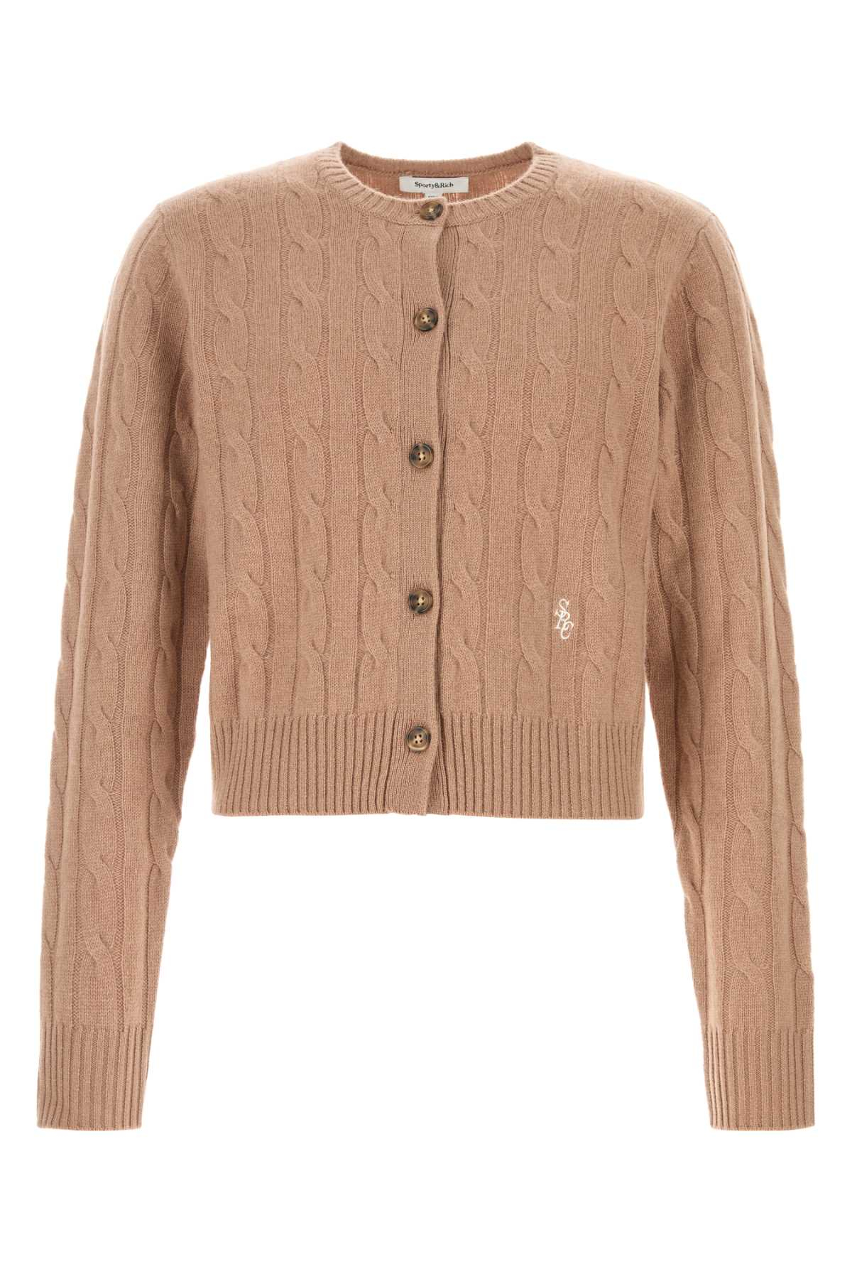 [SPORTY & RICH] Cardigan SS26 CA00365302BE02 CAMEL