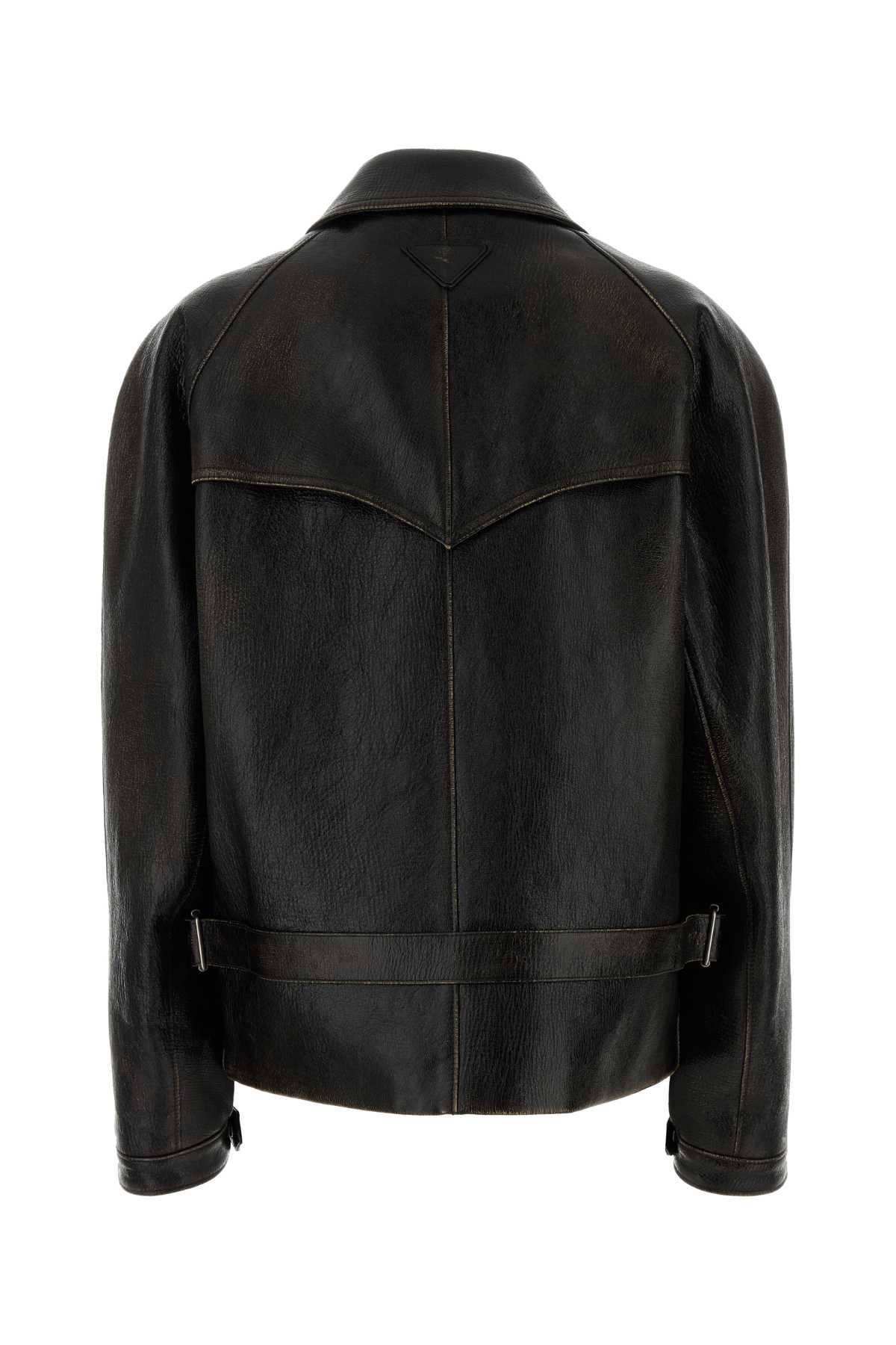 [Prada] Leather Jacket SS26 58A261SOOO18OL F0002
