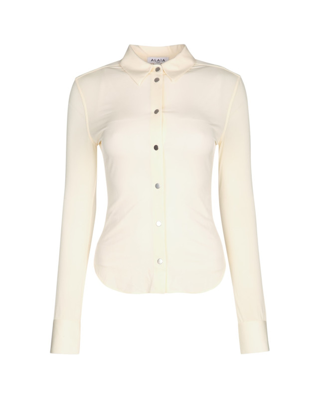 [Alaia] Shirts Long Sleeve FW25 AA9C0985J050B 102