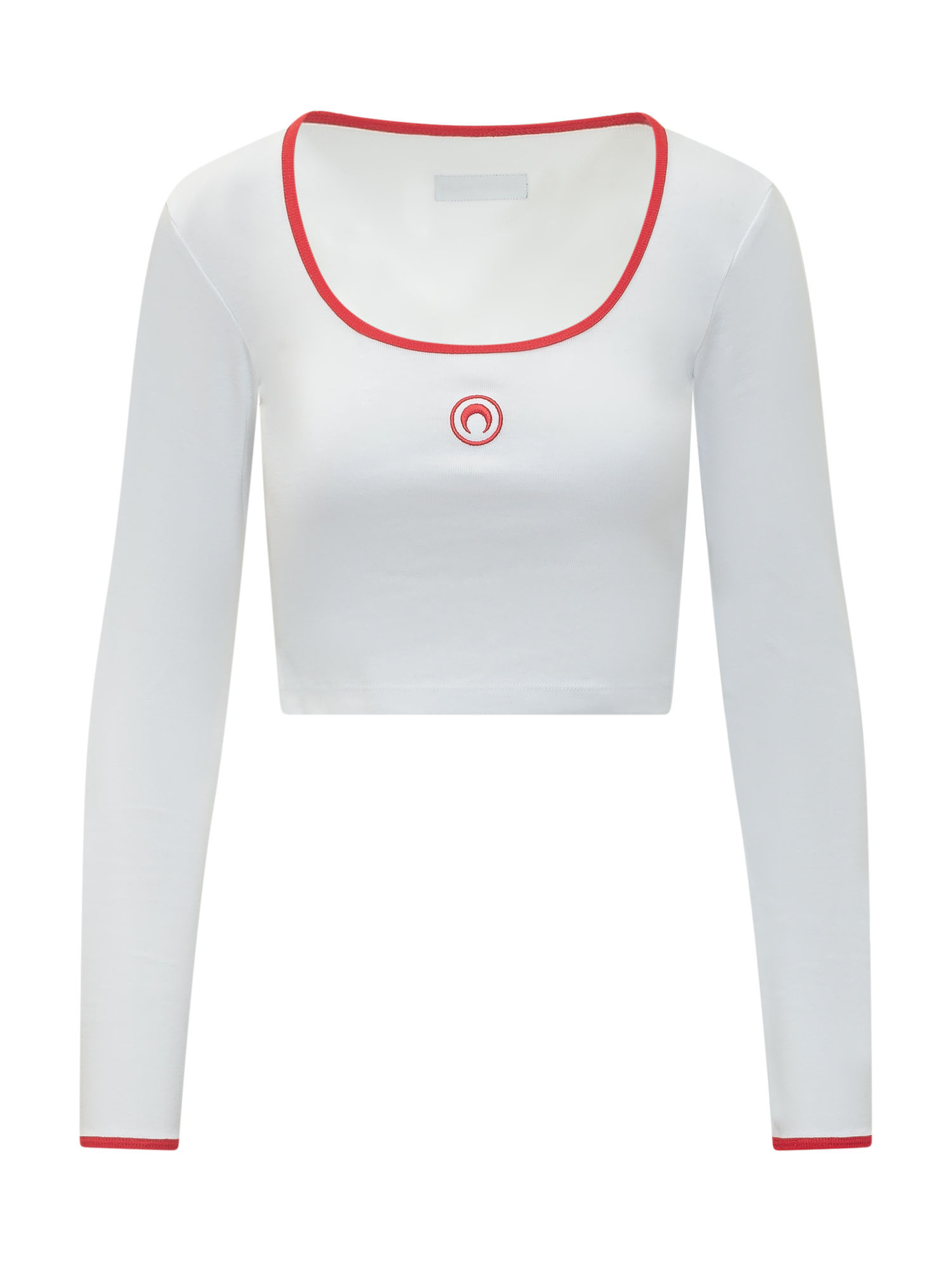[MARINE SERRE] T-shirts Long Sleeve SS26 WTT033ACJER0008 WH17