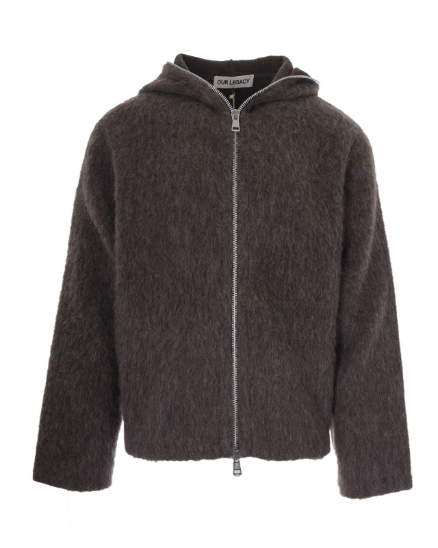 [Our Legacy] Zip up FW26 M2266FMMole Grey Hairy Wool