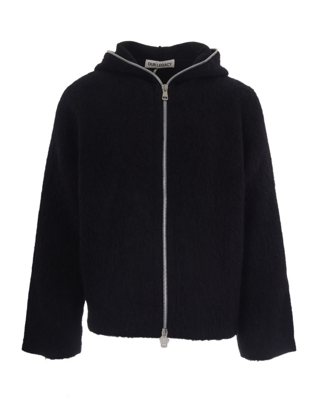 [Our Legacy] Zip up FW26 M4243FBHBlack Hairy Wool