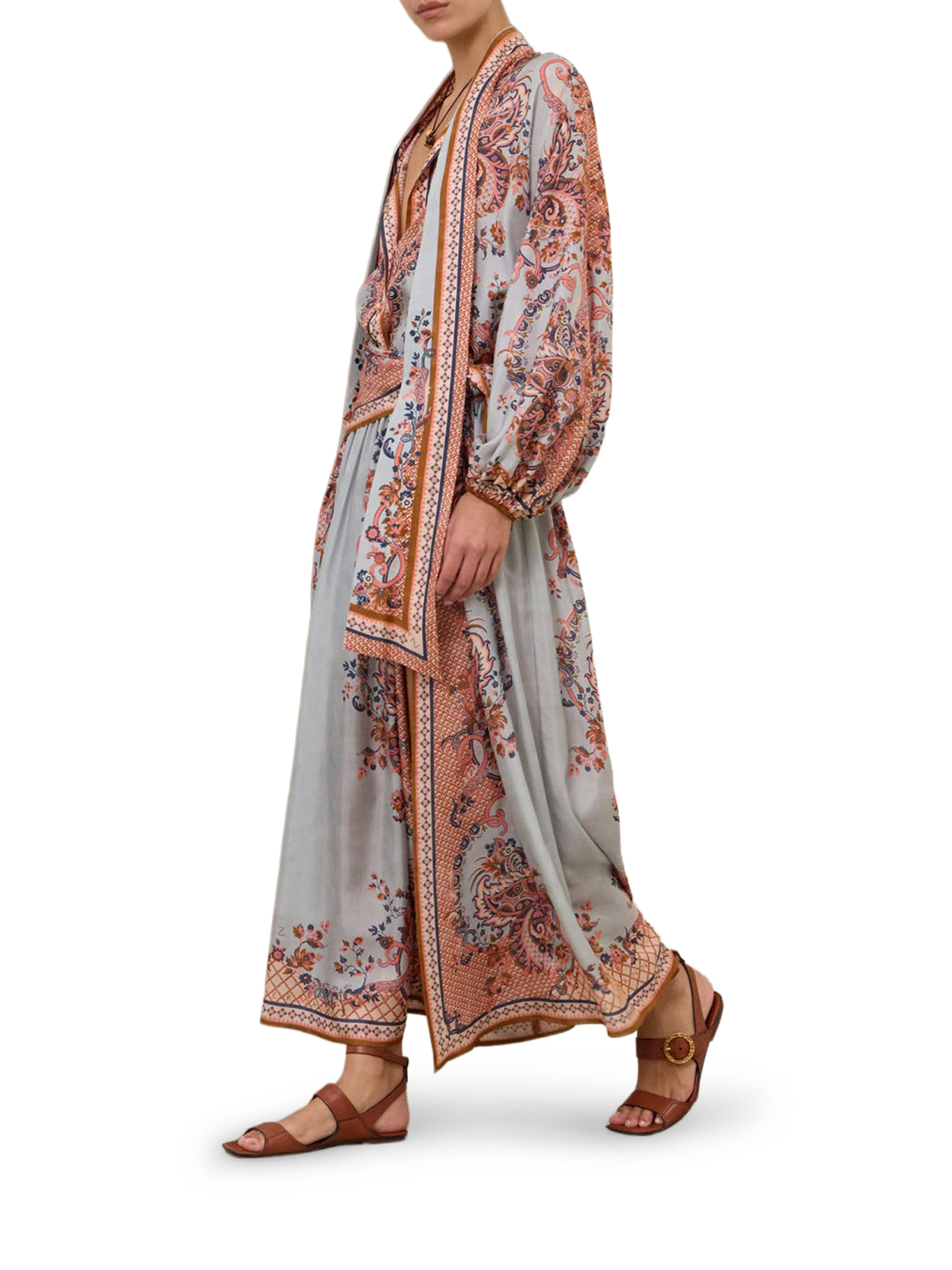 [Zimmermann] Blouse FW26 4461TSS261BLUP FBLUE PAISLEY FLORAL