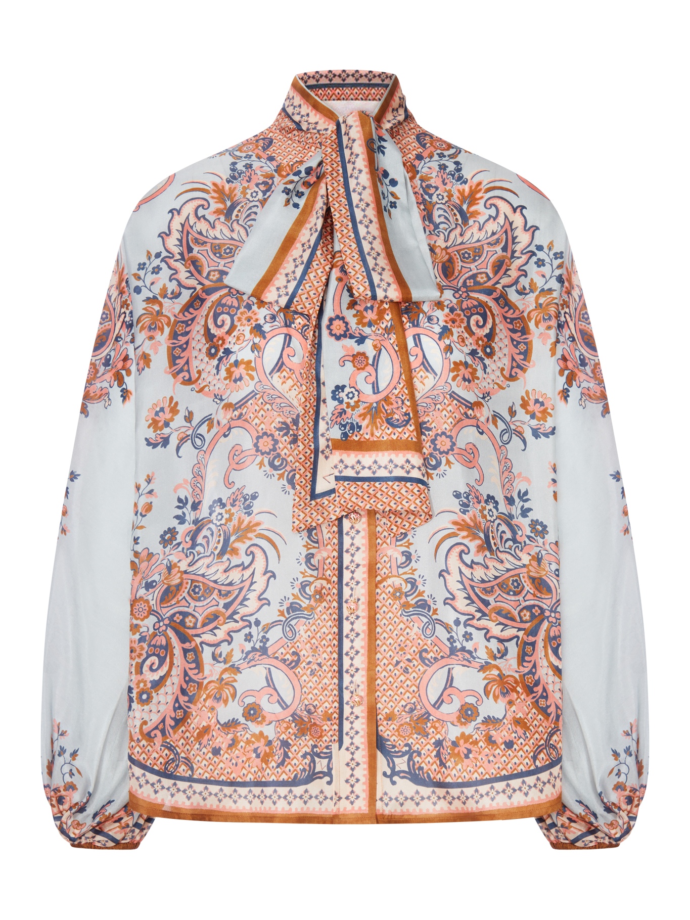 [Zimmermann] Blouse FW26 4461TSS261BLUP FBLUE PAISLEY FLORAL