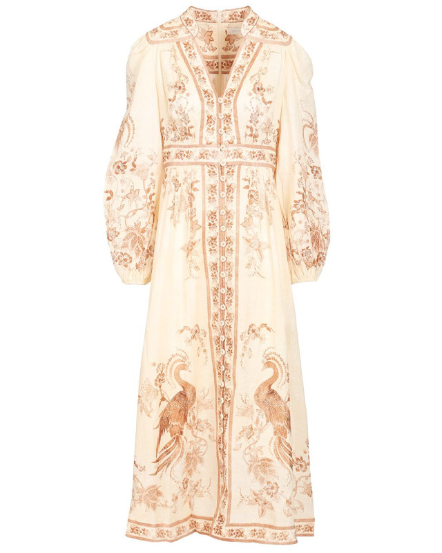 [Zimmermann] Long sleeve dress CO 3501DSS262CRTFL