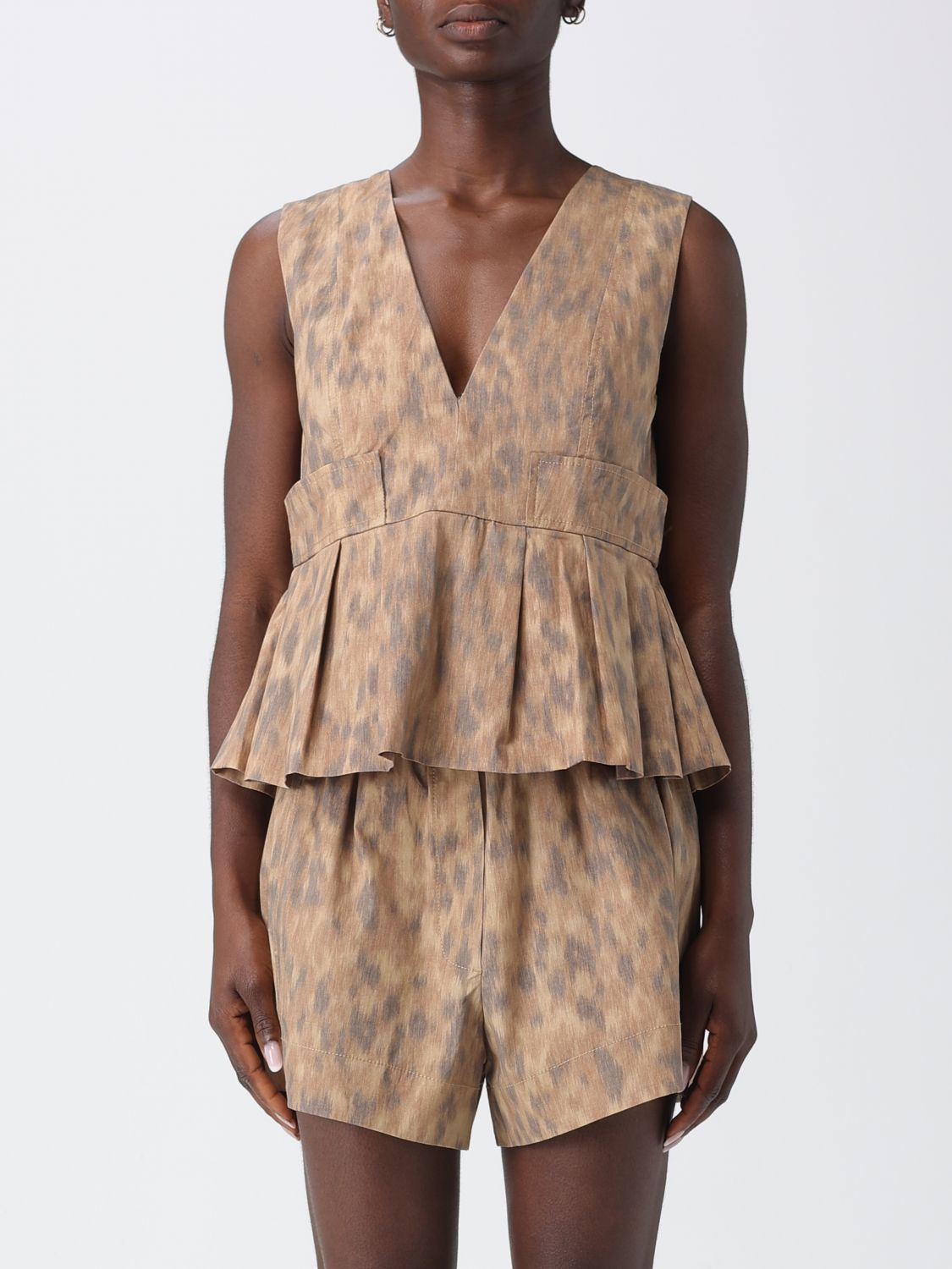 [GANNI] T-shirts Sleeveless SS26 A1040272 ZZT