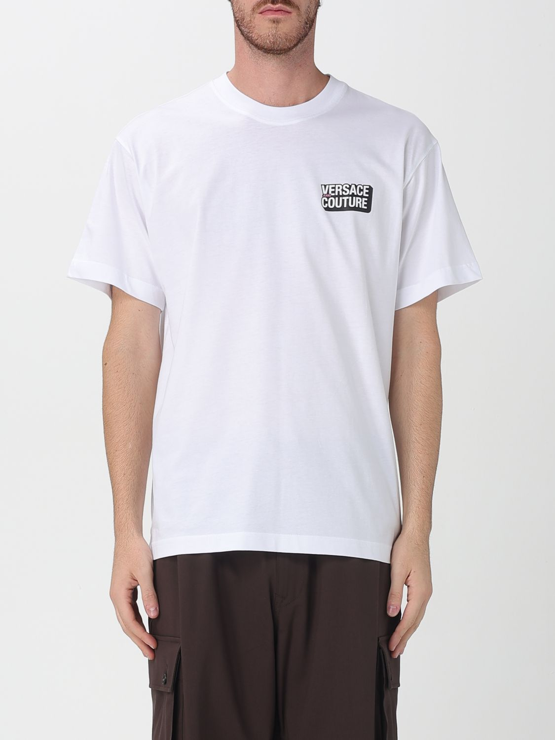 [VERSACE JEANS COUTURE] T-shirts Short Sleeve FW25 79GAHP10CJ01P 003