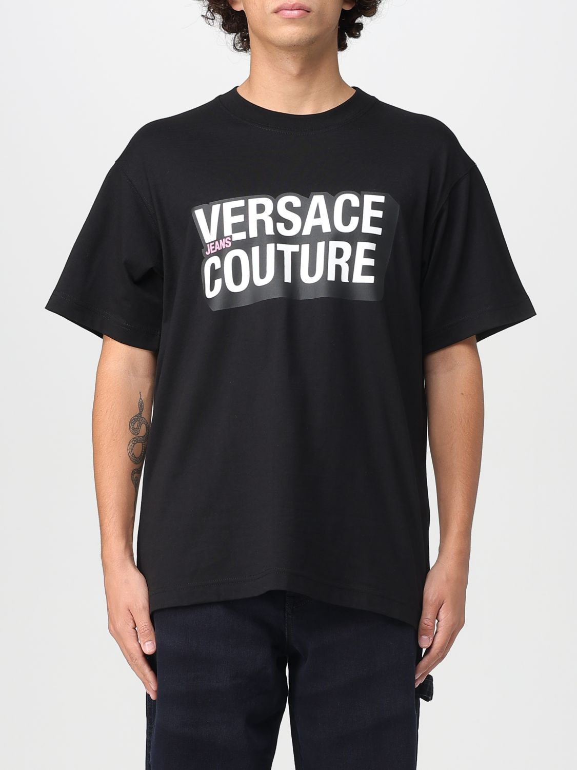 [VERSACE JEANS COUTURE] T-shirts Short Sleeve FW25 79GAHP02CJ01P 899