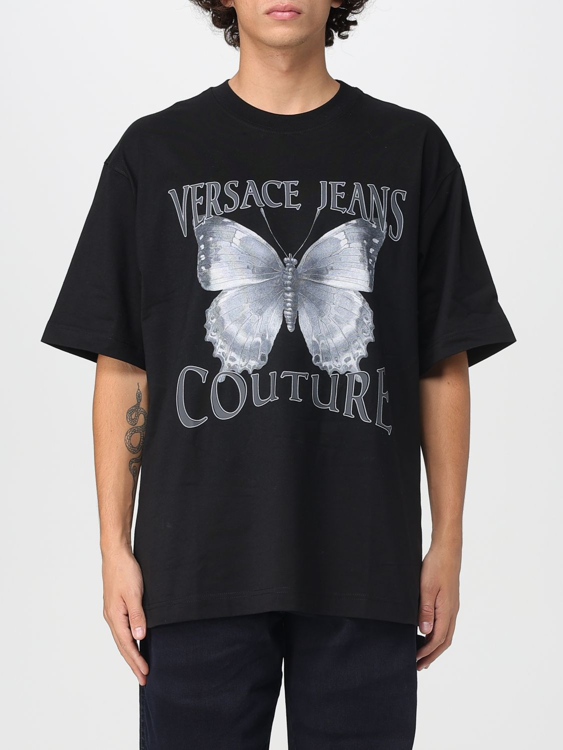 [VERSACE JEANS COUTURE] T-shirts Short Sleeve FW25 79GAHP06CJ01P 899