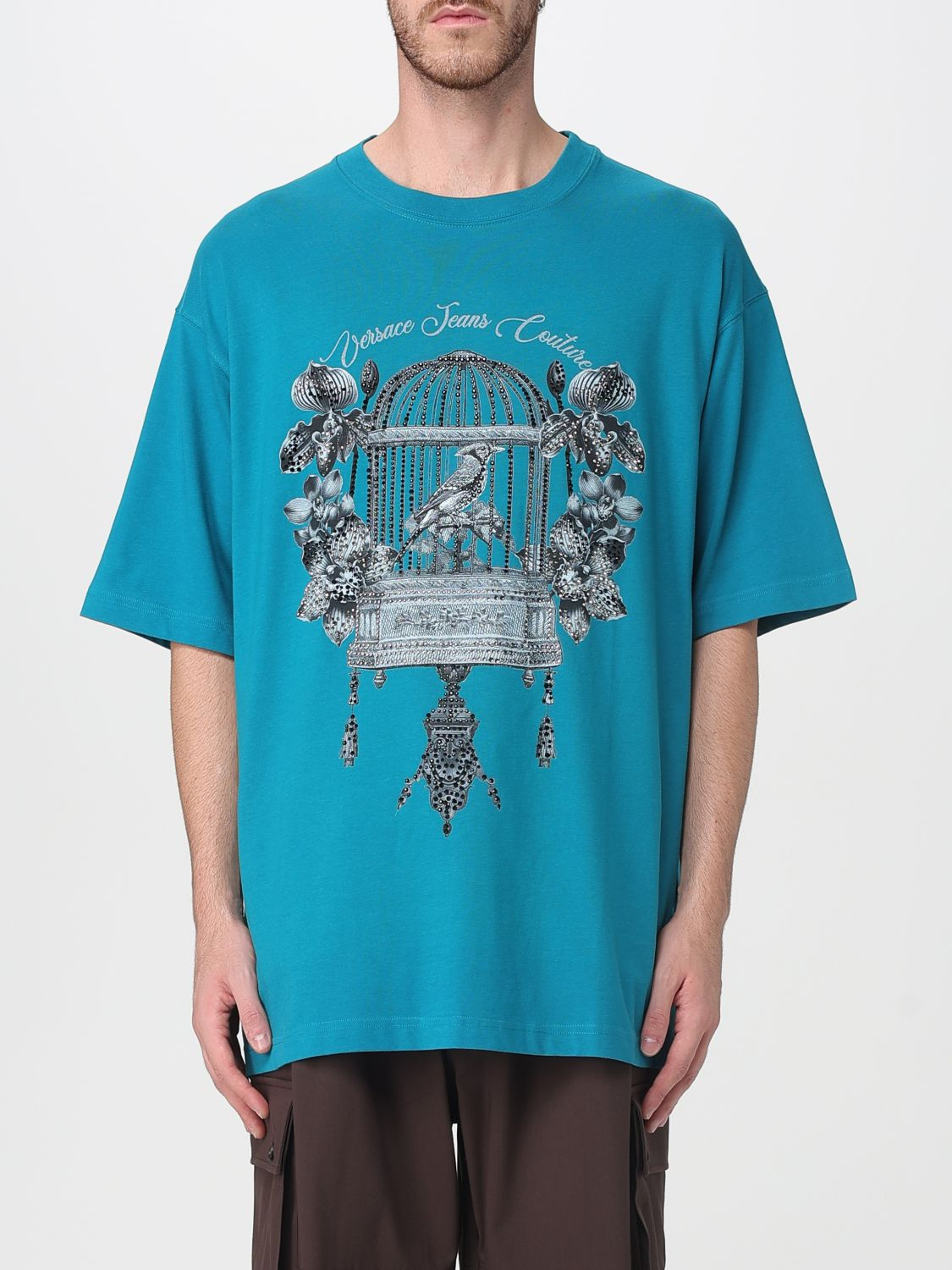 [VERSACE JEANS COUTURE] T-shirts Short Sleeve FW25 79GAHP08CJ01P 296