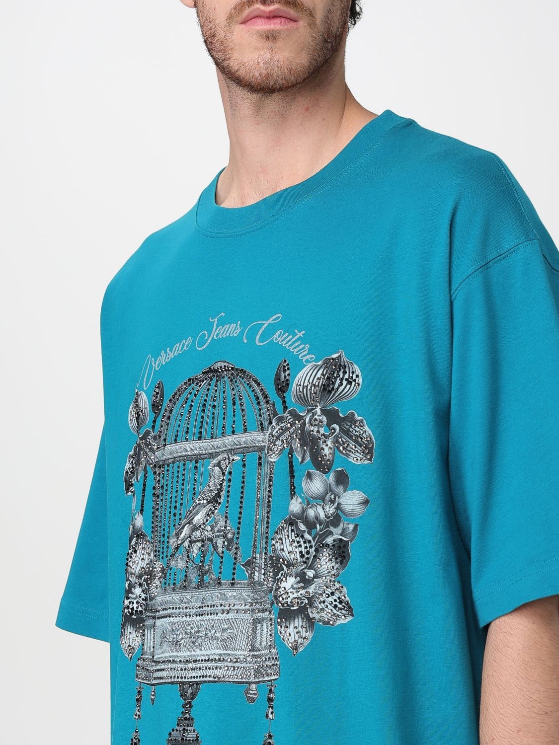 [VERSACE JEANS COUTURE] T-shirts Short Sleeve FW25 79GAHP08CJ01P 296