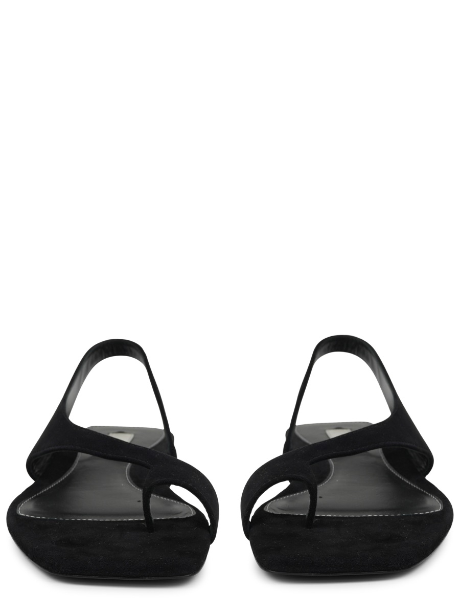 [TOTEME] Sandals SS25 252WAS0202LE0012_BLACK001