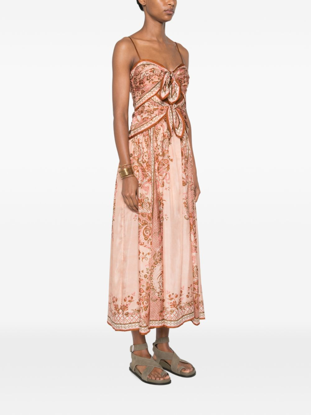 [Zimmermann] Sleeveless dress FW26 8062DSS261PPSFL